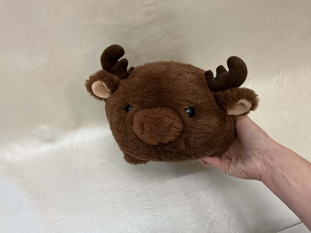 Aurora Spudsters Morty Moose Round Plush Toy